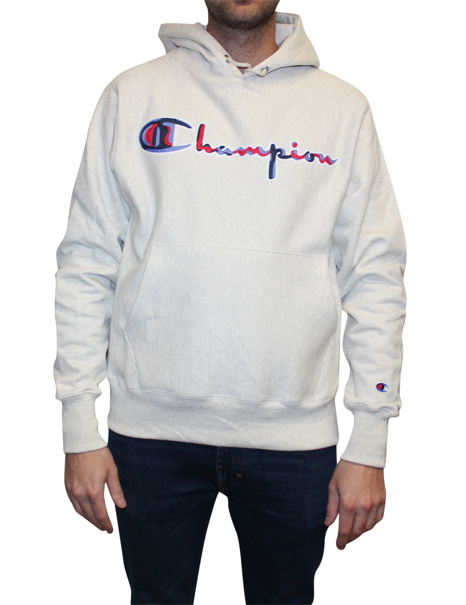Мужской пуловер с капюшоном с обратным переплетением Champion K74-L