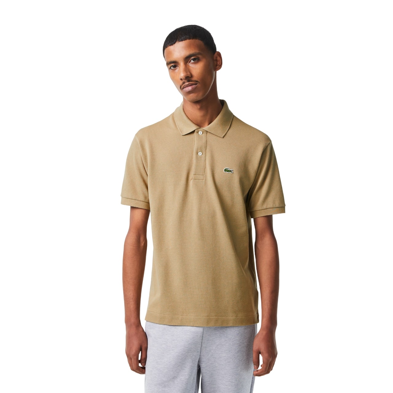 Lacoste Short Sleeve Black Pique Polo Shirt Size 7 XL for sale 