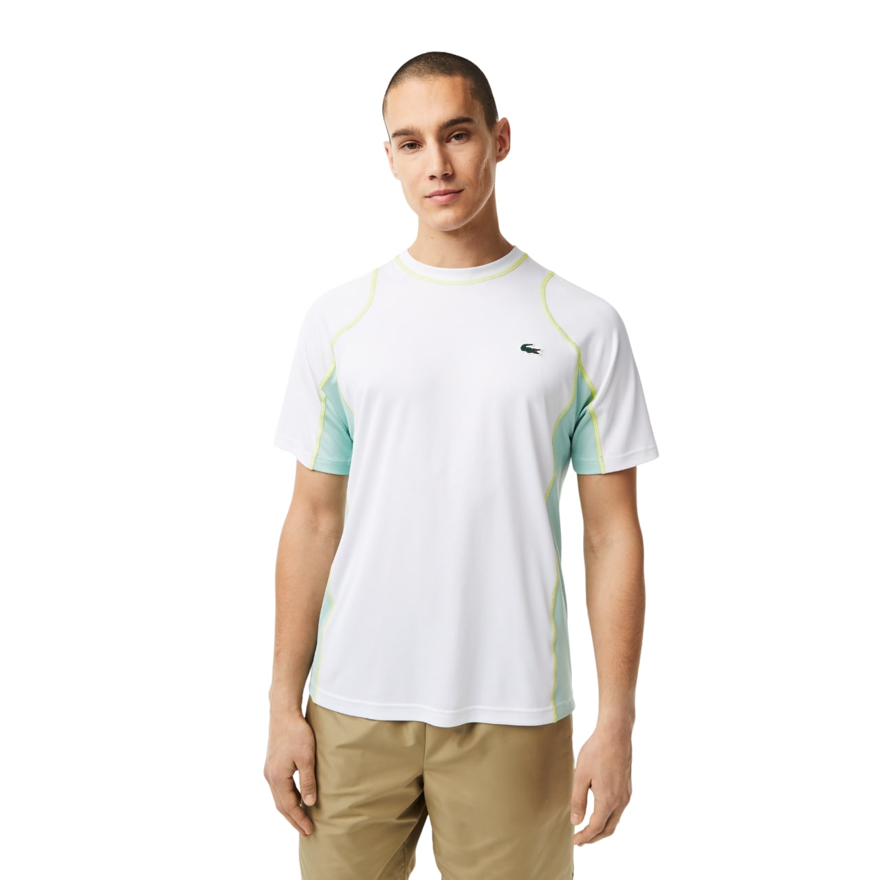 Мужская теннисная футболка Lacoste из износостойкой футболки Piqu�