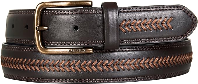 Мужской ремень для смелой моды и одежды Nautica из кожи с металлической пряжкой 7490₽