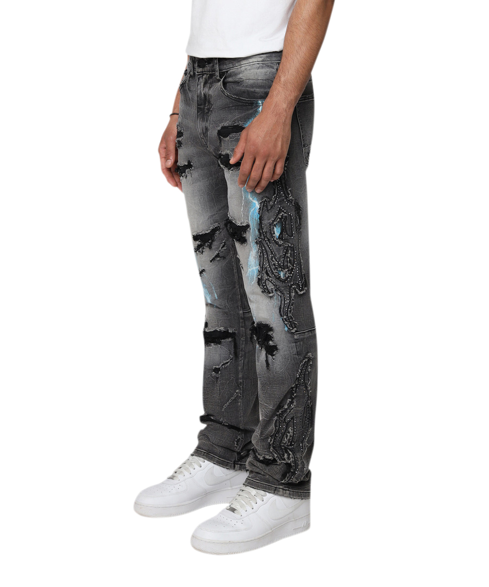 Smoke Rise Men's Paradise Color Weft Jean