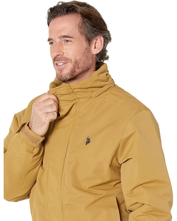 U.S. Polo Assn. Men's Fleece Lined Winter Short Snorkel Jacket - Picture 6 of 9
