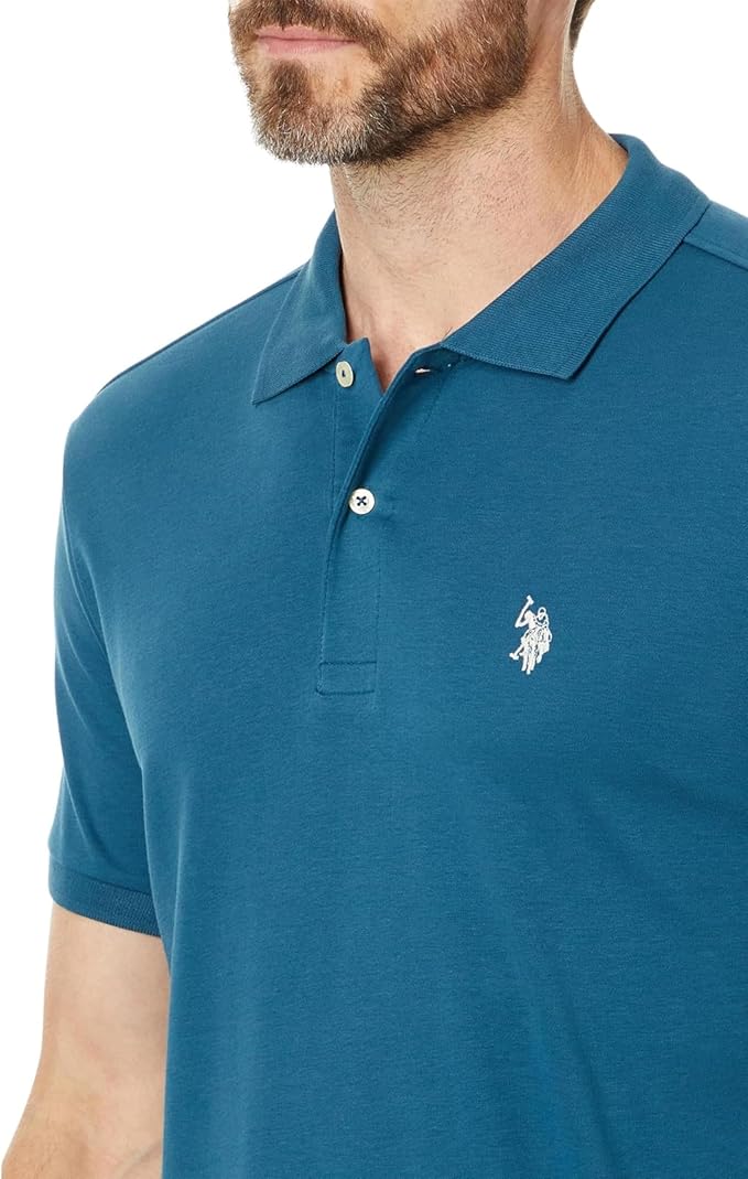 U.S. Polo Assn. Men's Slim Fit Interlock Polo Shirt - Picture 19 of 22