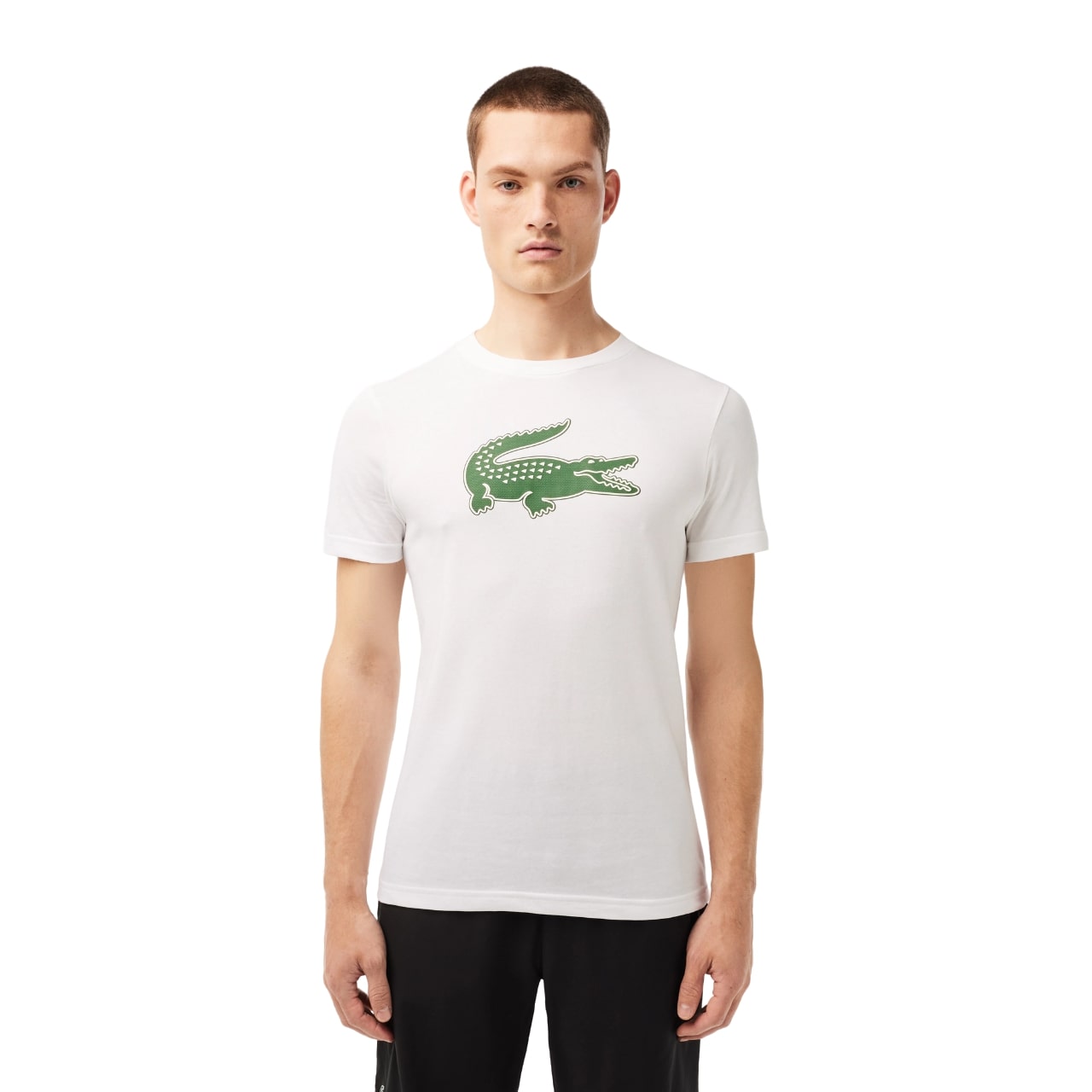 Мужская спортивная футболка из крокодилового трикотажа с 3D-принтом Lacoste